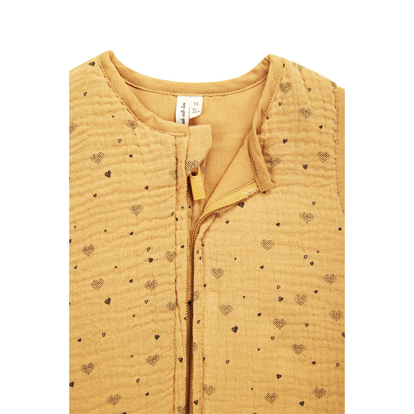 Gigoteuse TOG 2 imprimé cœurs en gaze de coton 