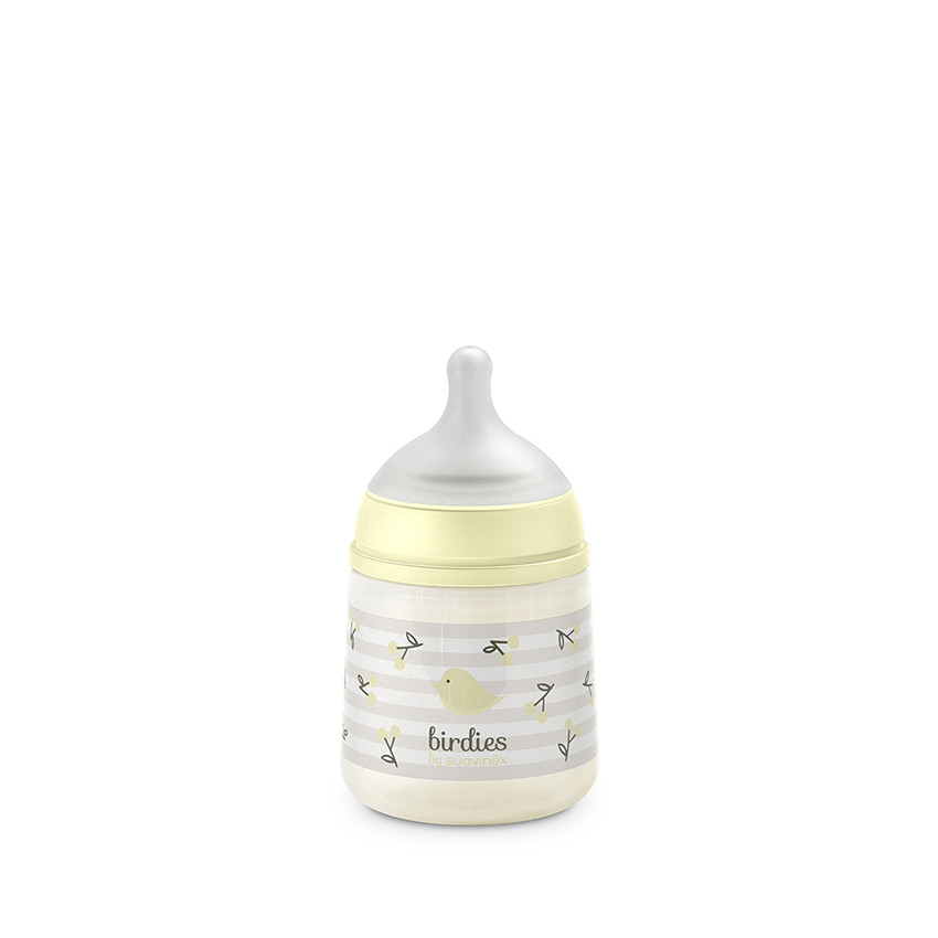 Biberon 150ml avec tétine SX Pro S Birdies beige 