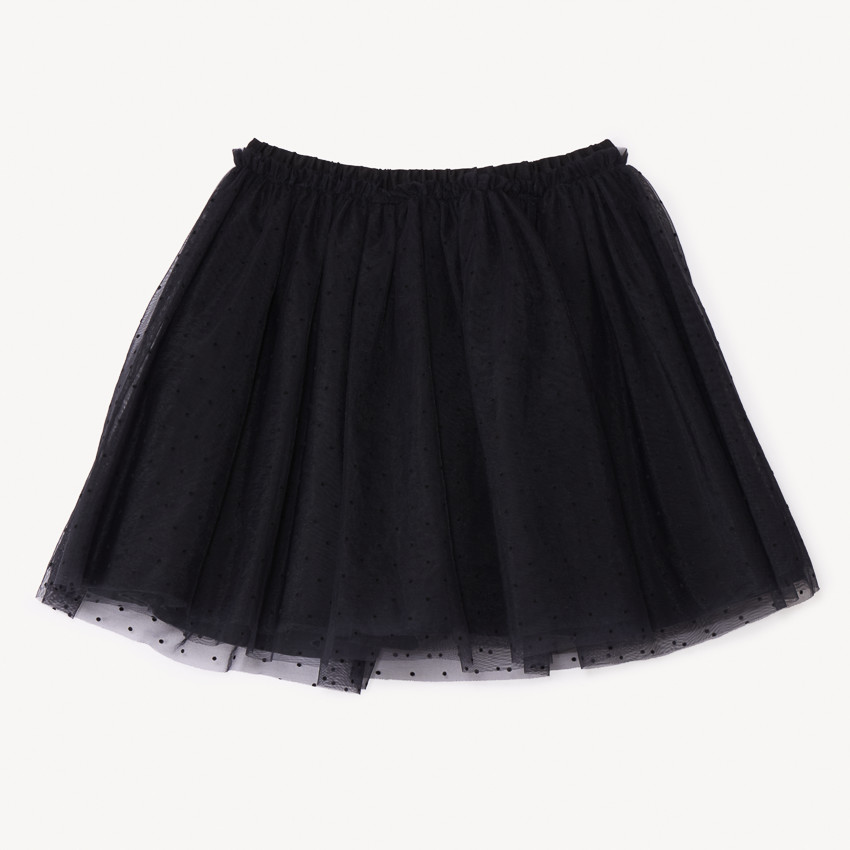 Jupe en tulle plumetis uni pour fille 