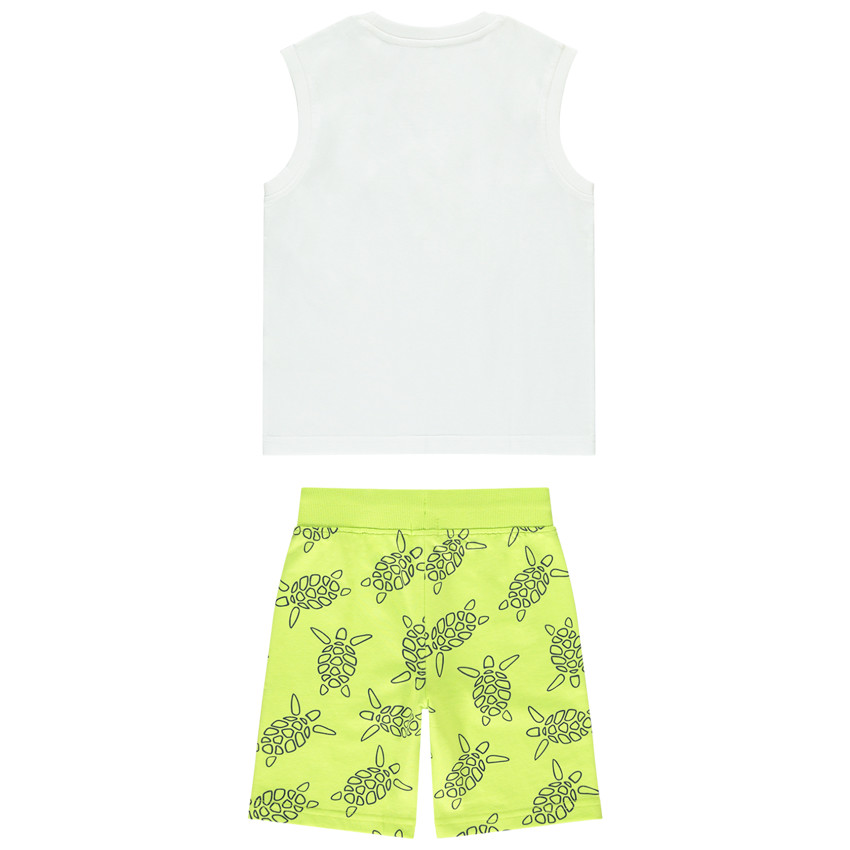 Ensemble 2 pièces motifs tortues avec débardeur pour garçon 