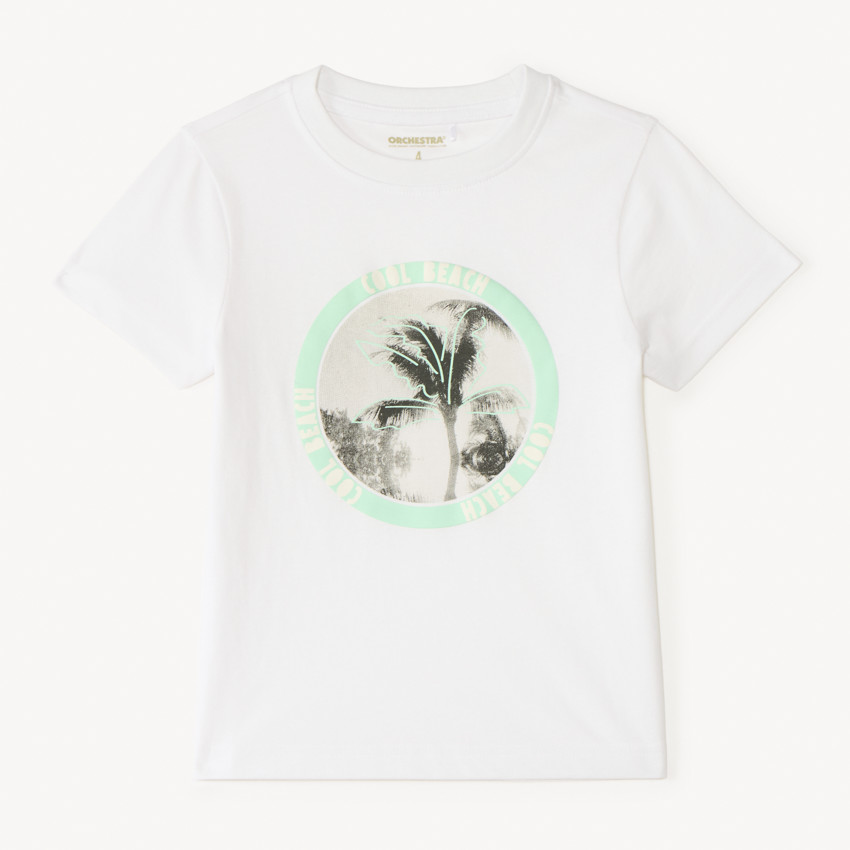 T-shirt manches courtes avec print fantaisie pour garçon