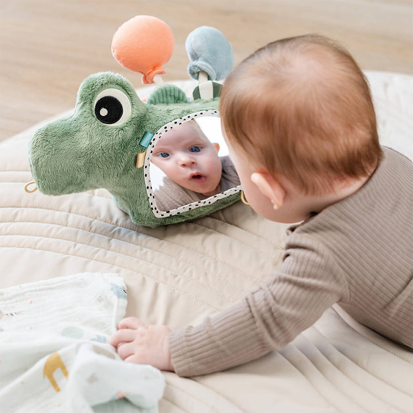 Miroir de sol d'éveil & d'activité Croco Vert 