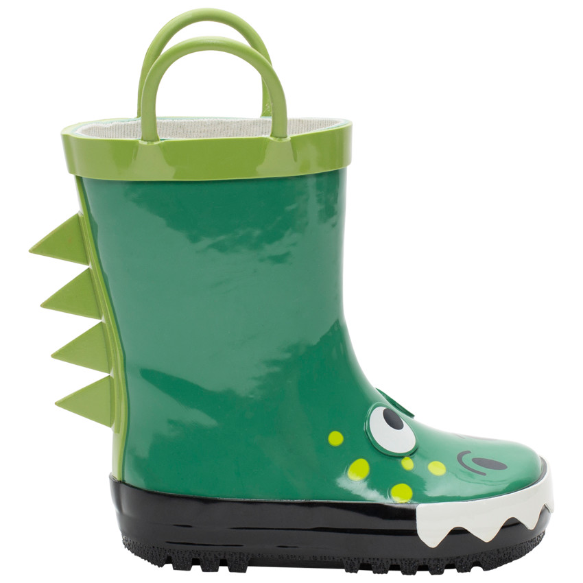 bottes de pluie motif crocodile à anses du 20 au 23 - vert moyen