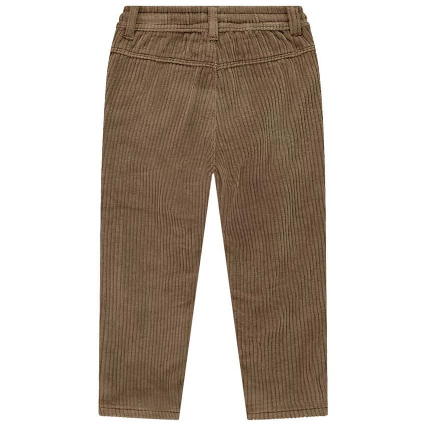 Pantalon uni en velours côtelé pour bébé garçon  