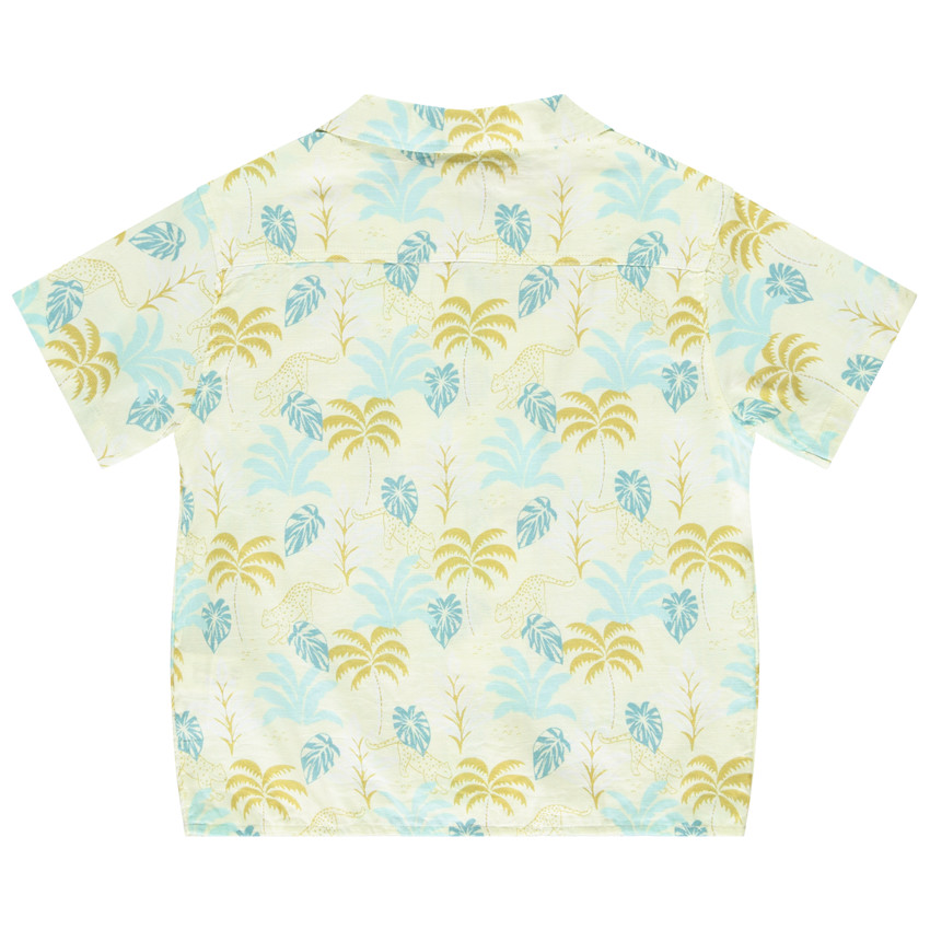 Chemise manches courtes imprimé palmiers pour garçon 