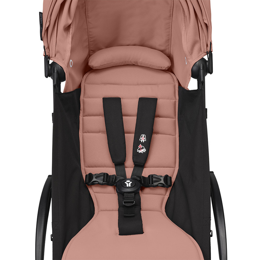 Poussette Stokke® YOYO³ de la naissance à 3 ans - cadre noir/ginger 