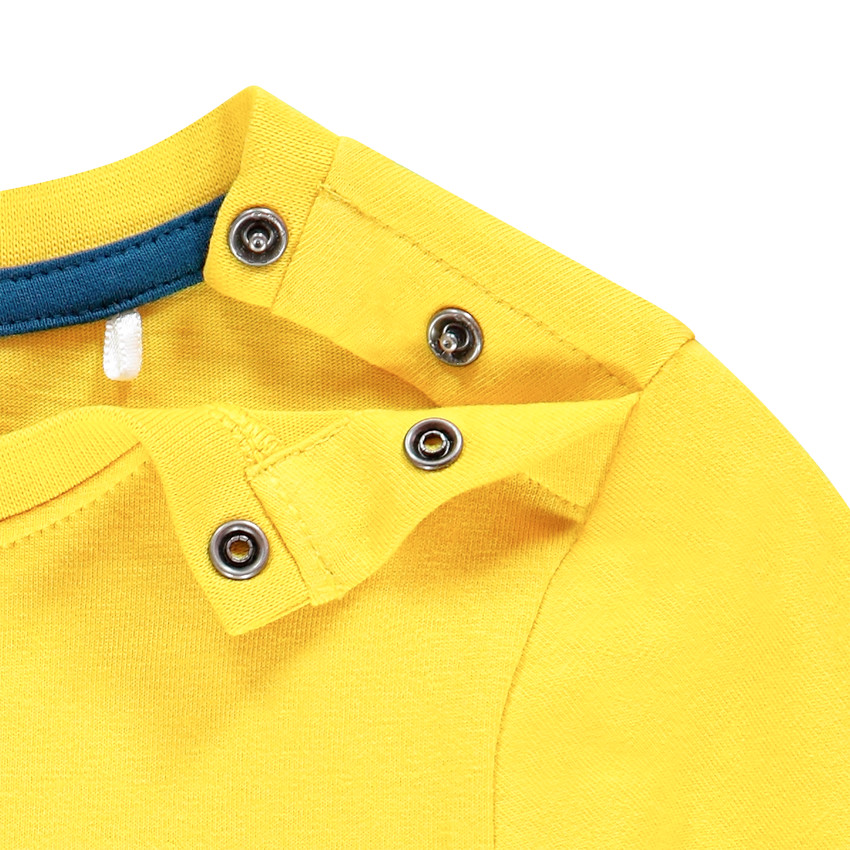 T-shirt manches longues en coton print dragon ludique 