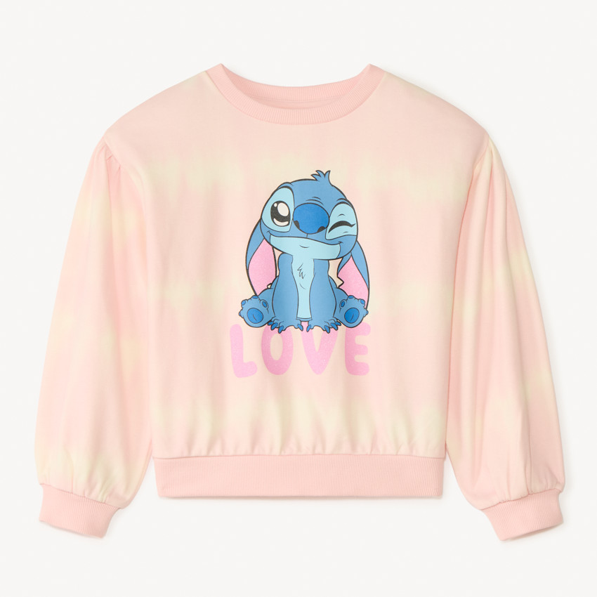 Sweat molleton oversize printé Stitch Disney pour fille 