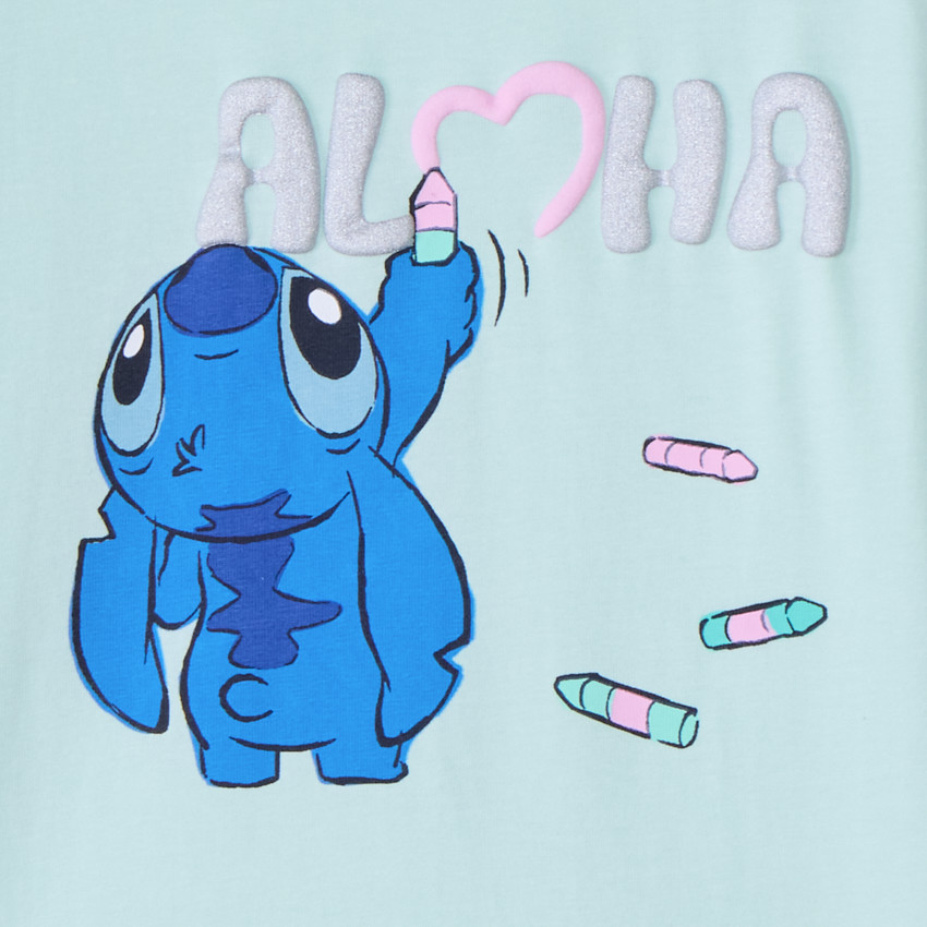 T-shirt manches longues Stitch Disney pour fille 