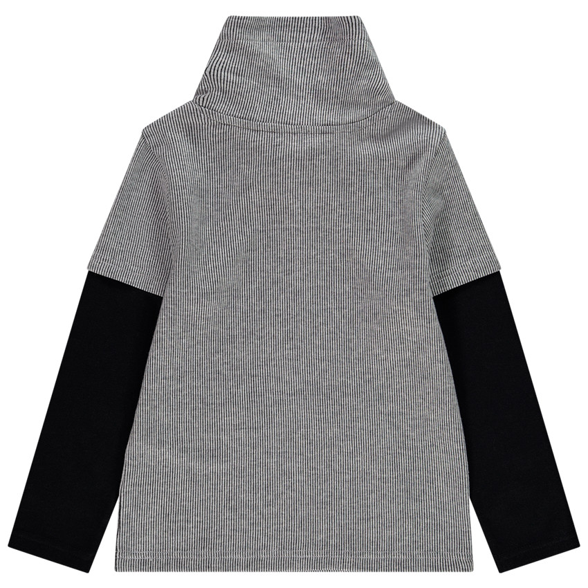 T-shirt manches longues rayé print SmileyWorld pour enfant garçon 