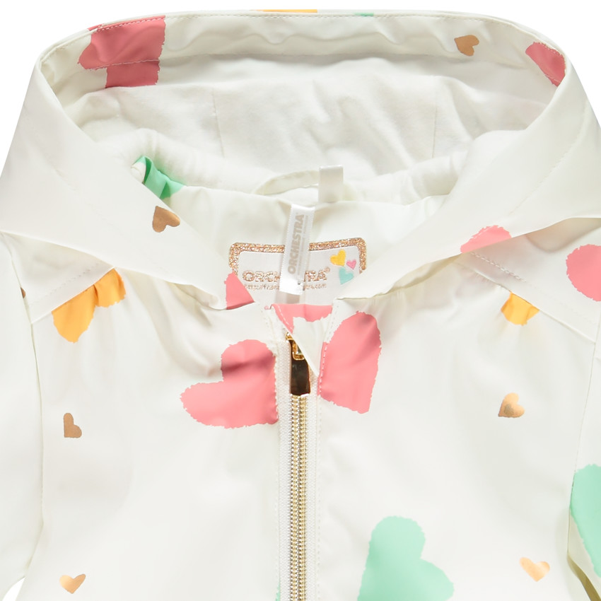 Parka gomme motif fantaisie pour bébé fille 