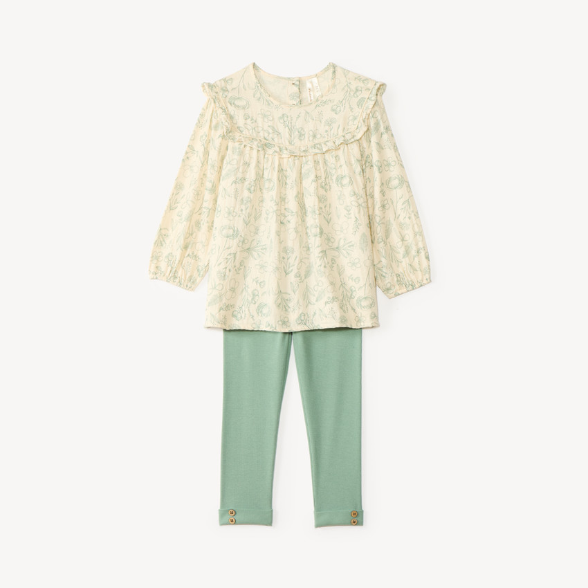 Ensemble 2 pièces bébé fille tunique et legging 