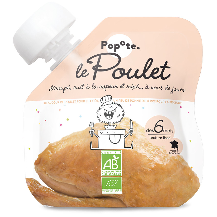 Gourde au poulet bio - 60g Main Gourde au poulet bio - 60g