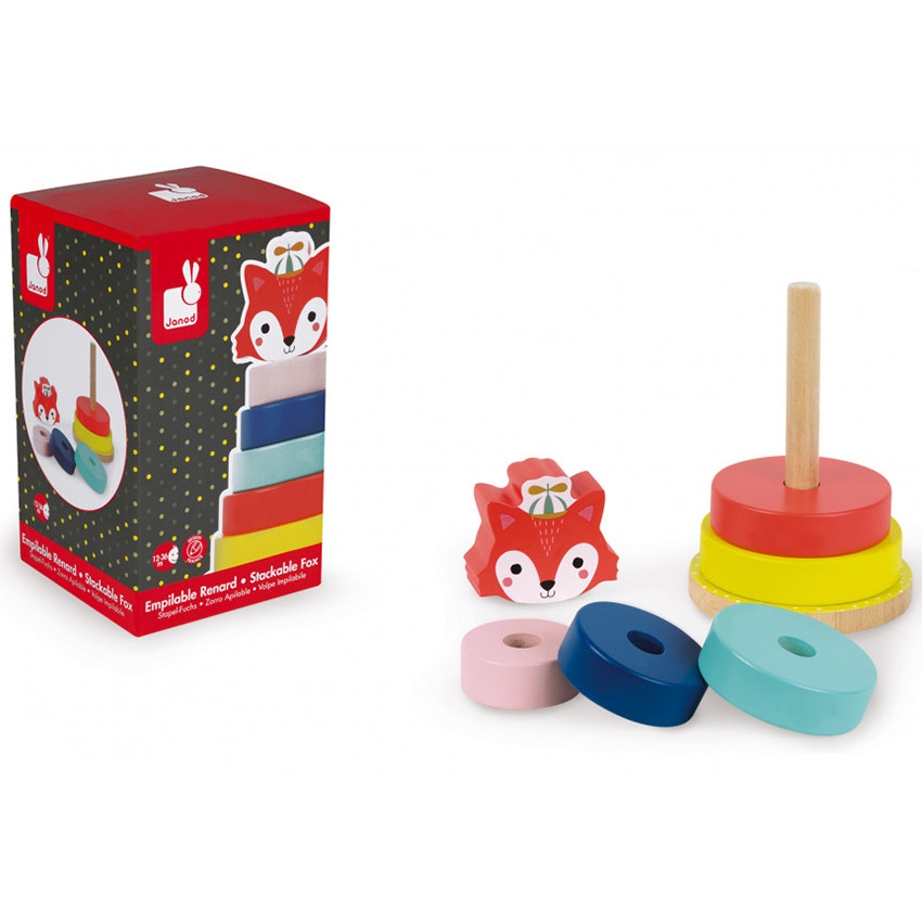 Jouet 1er âge empilable Renard - Baby Forest  