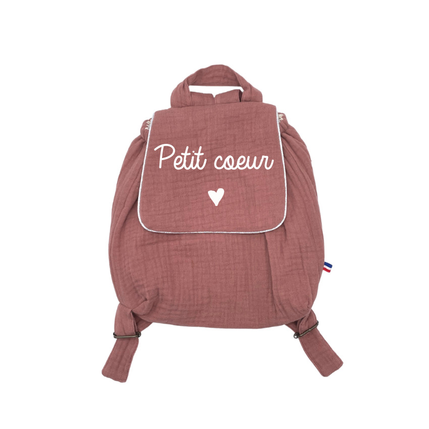 Sac à dos Petit coeur - Vieux rose - Vieux rose