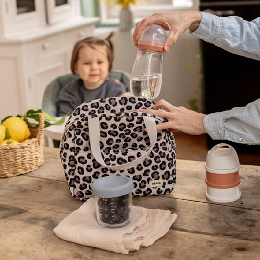 Sac repas isotherme Leopard Clay 
