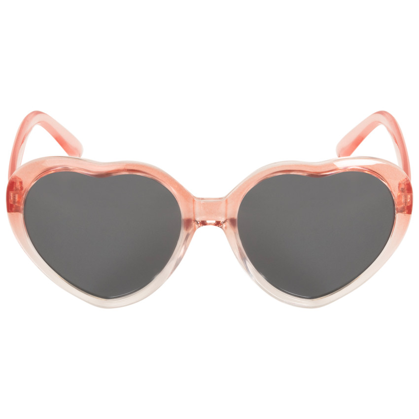 Lunettes de soleil coeur rose dégradée pour fille 