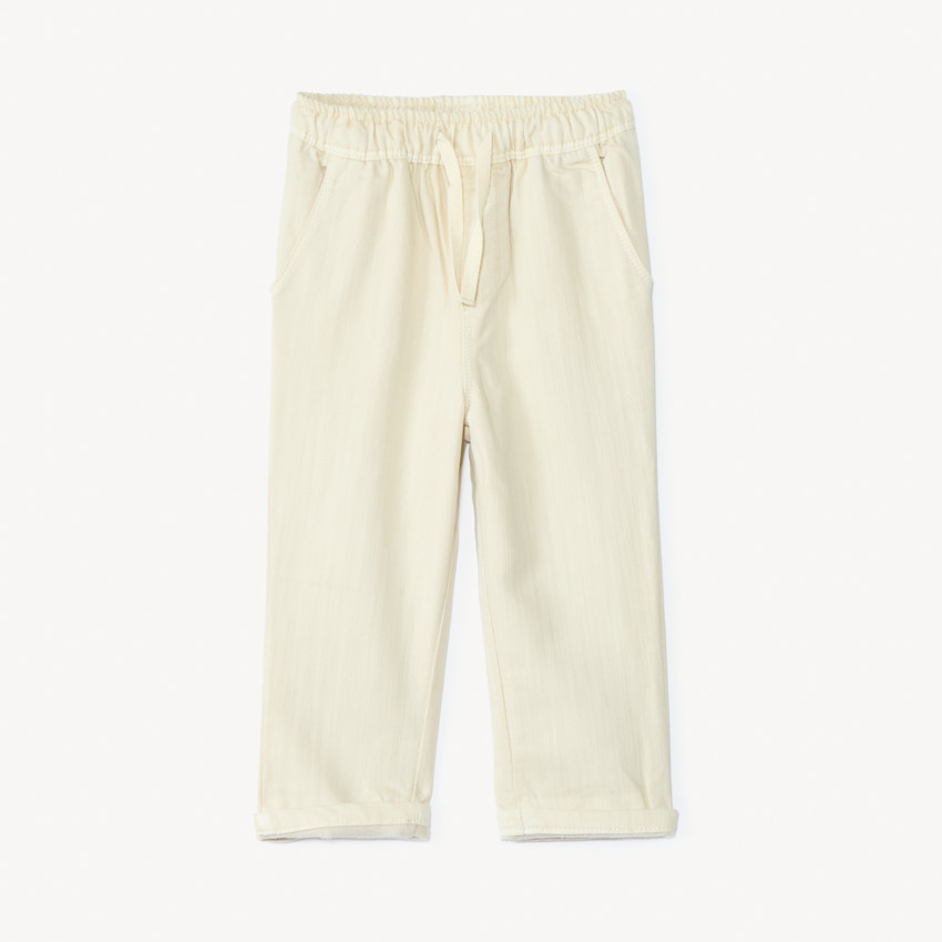 Jean droit doublé micropolaire pour bébé garçon 