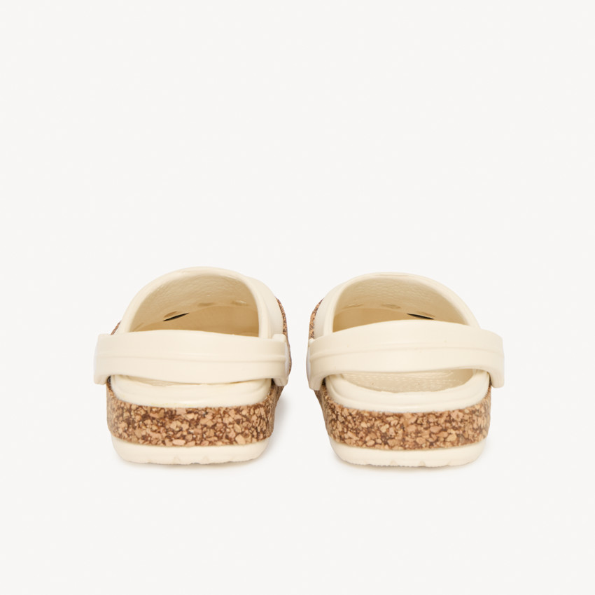 Sabots à badge fleur et semelle effet liège pour fille 