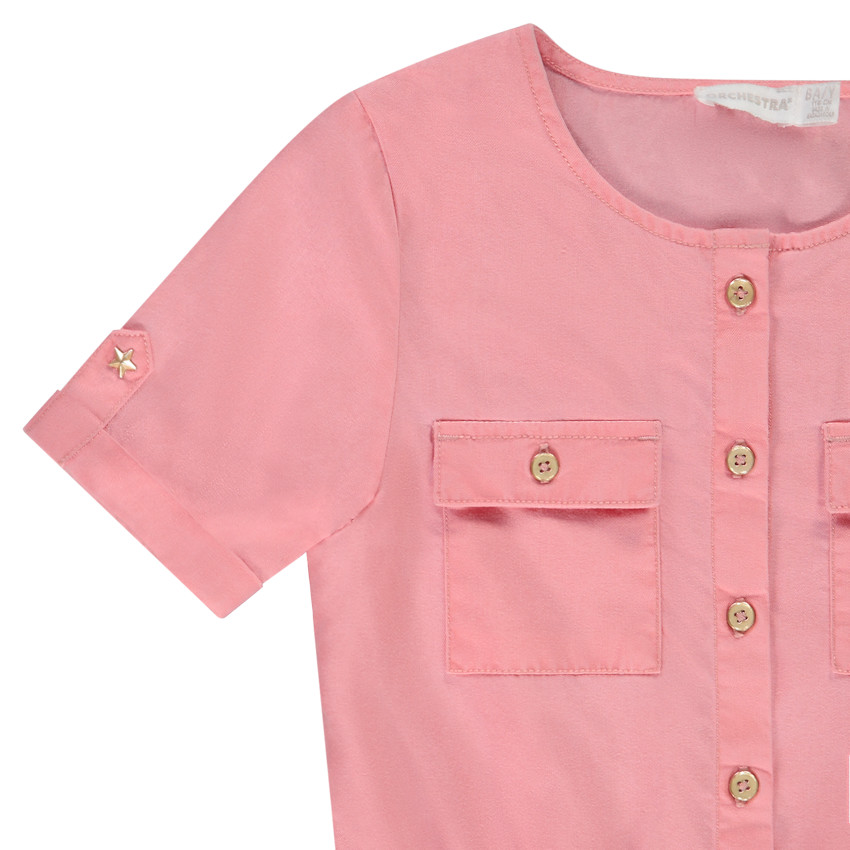 Combishort fluide à poches pour fille 