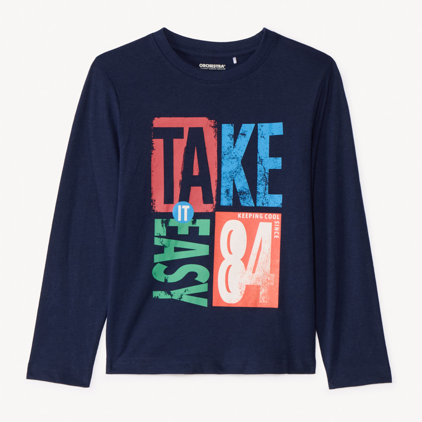 T-shirt manches longues printé pour garçon