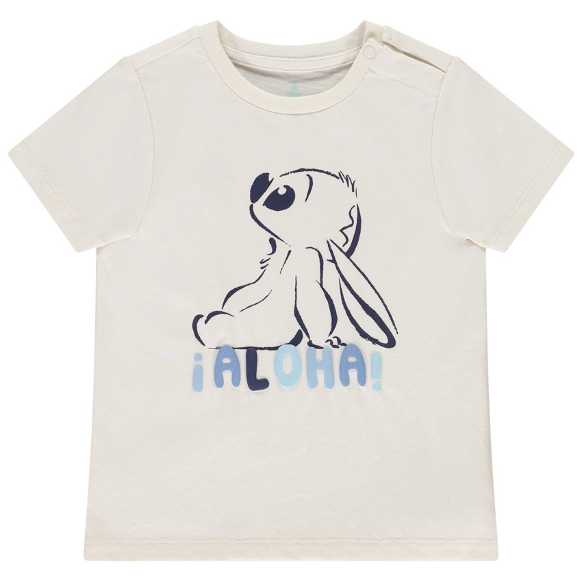 T-shirt manches courtes fantaisie Stitch Disney pour bébé garçon 