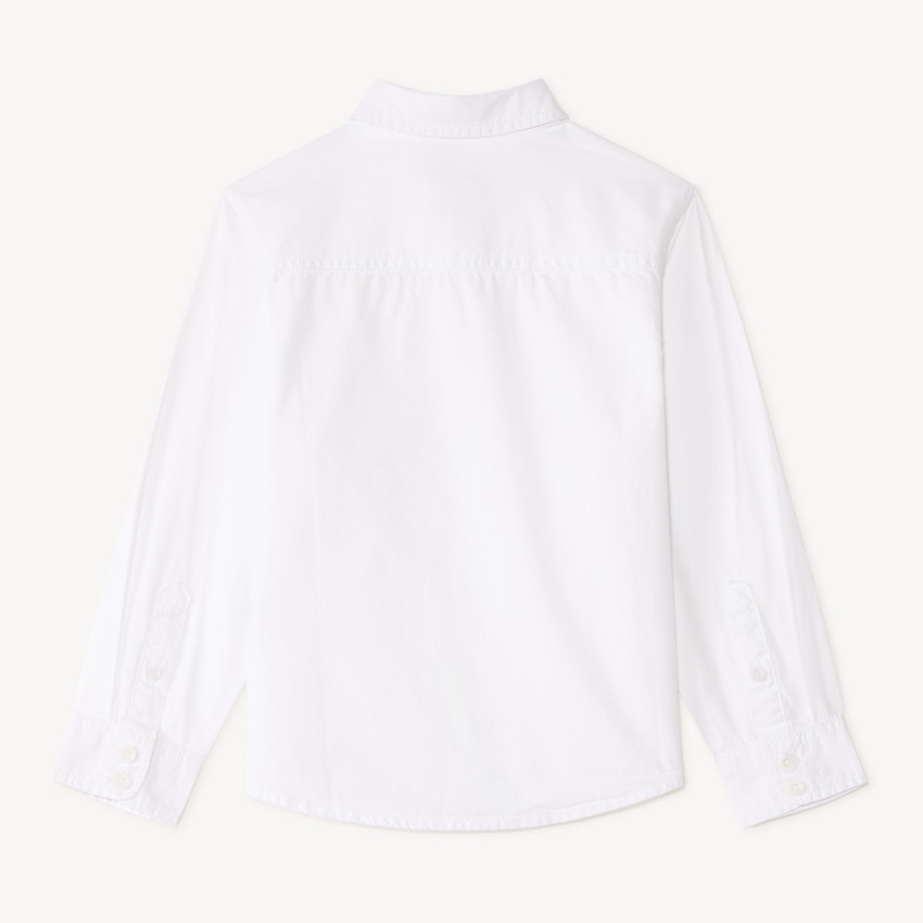 Chemise manches longues uni pour garçon 
