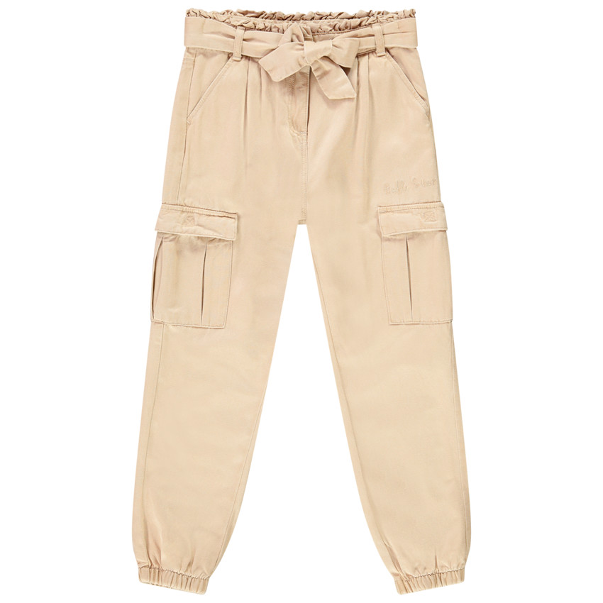Pantalon cargo en toile pour fille 