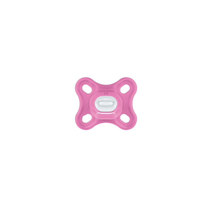 Lot de 2 sucettes Comfort naissance en silicone - Rose - Rose (Mam) - Image 1
