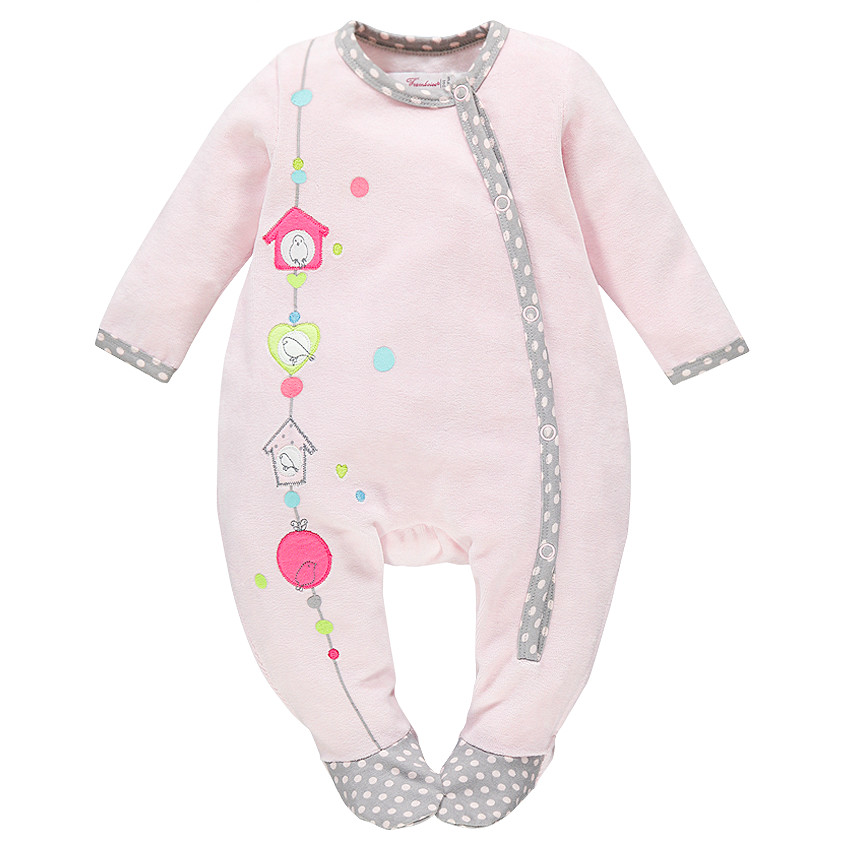 Dors-bien Little birds en velours et ouverture adaptée à l'âge  