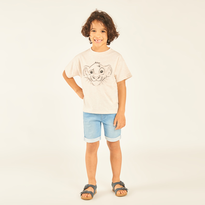 T-shirt manches courtes print Le Roi Lion Disney pour garçon 