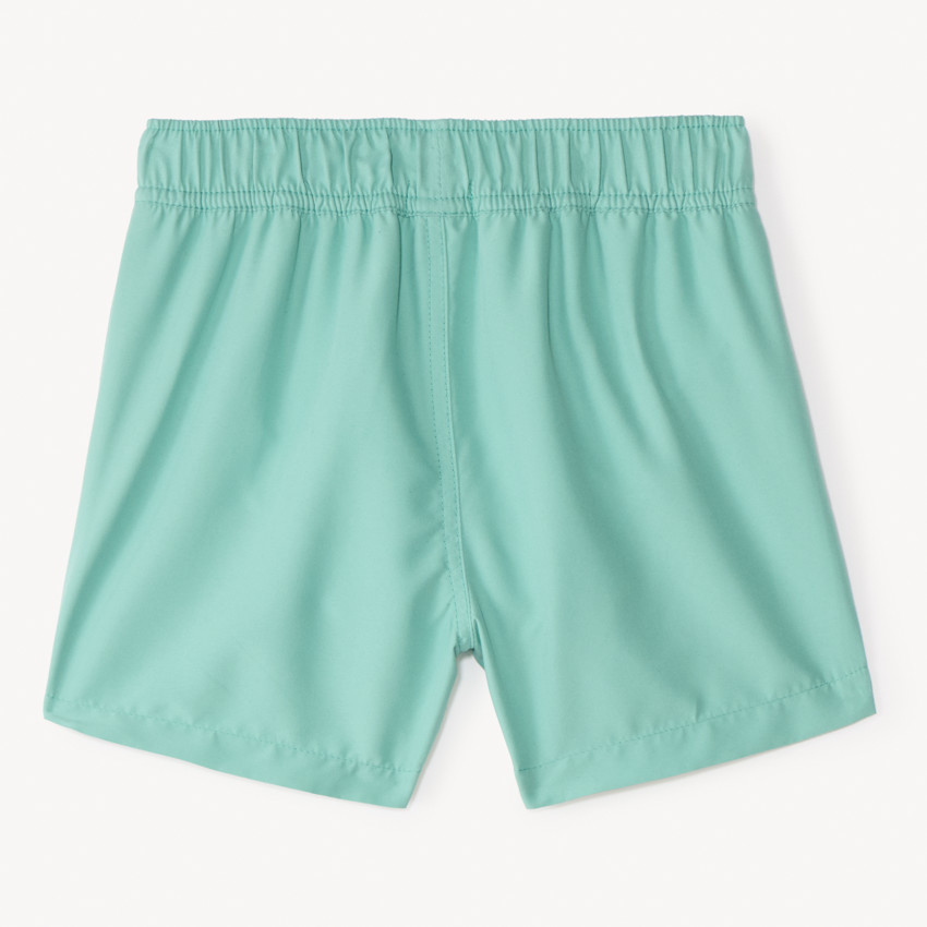 Short de bain uni print surf pour garçon 
