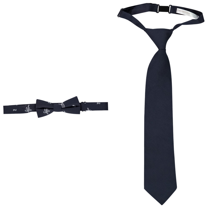 Set cravate + nœud papillon imprimé palmiers pour garçon 