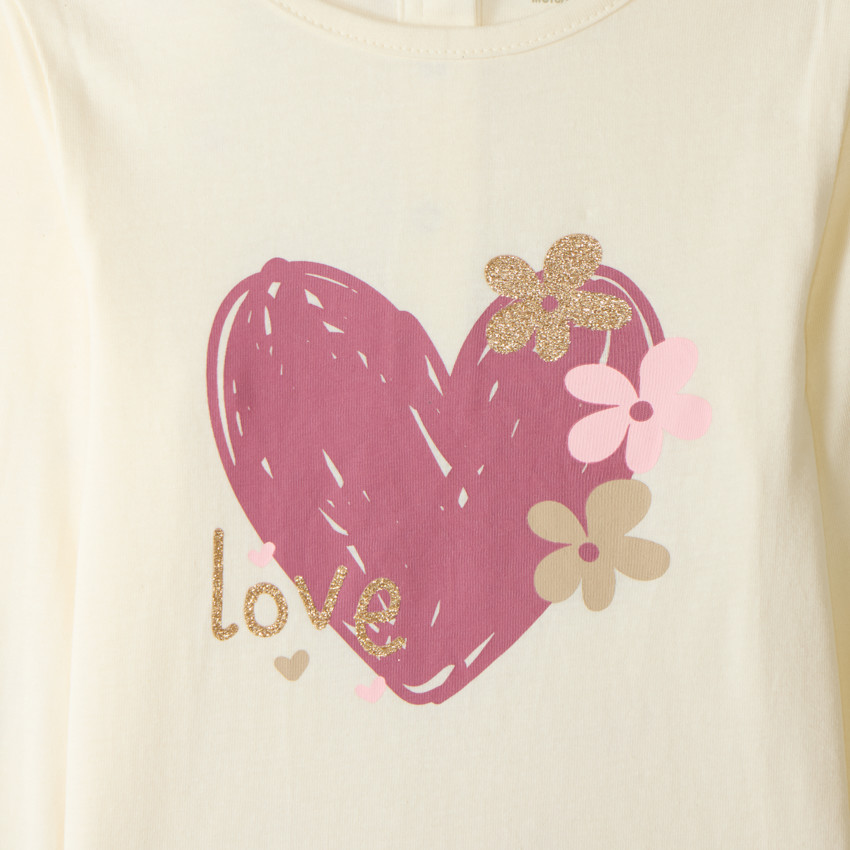 Lot de 5 t-shirts manches longues bébé fille print fantaisie 