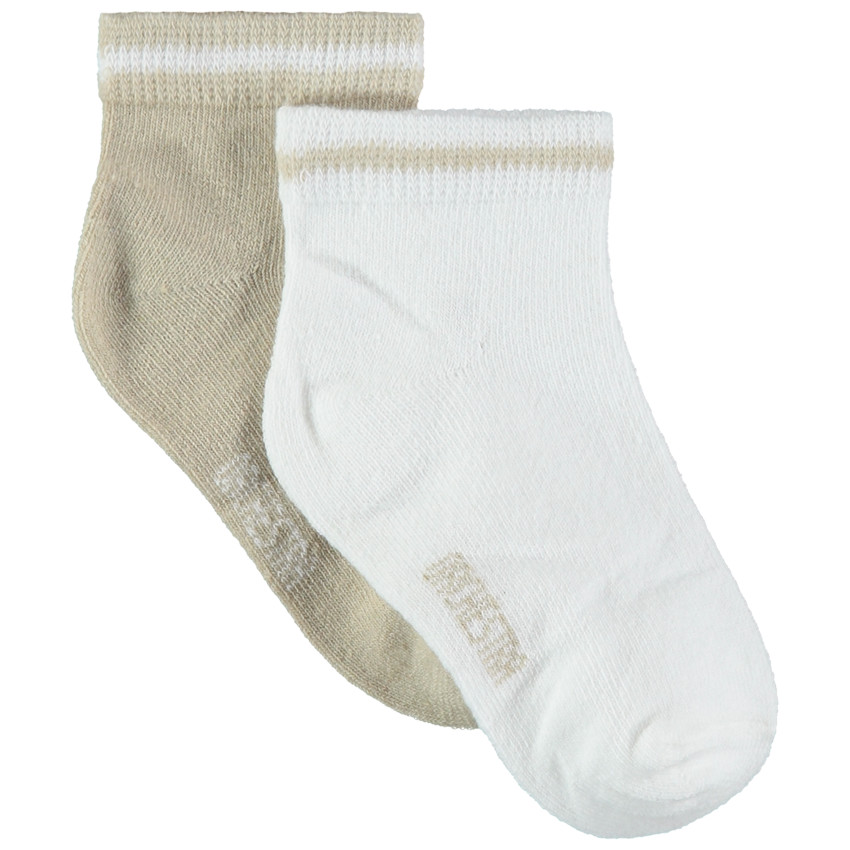 Lot de 2 paires de chaussettes courtes unies 