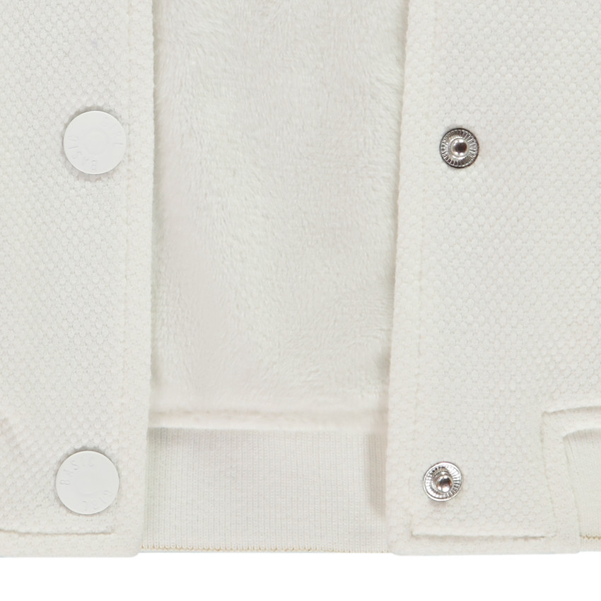 Bombers en maille cloquée doublé sherpa pour fille 
