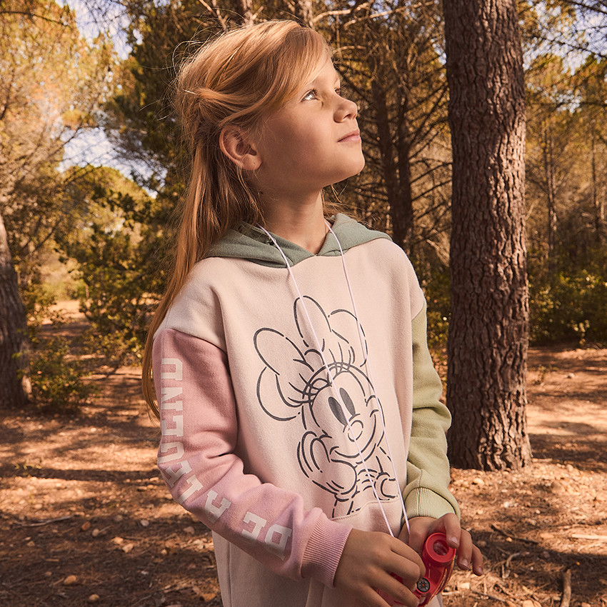 Robe sweat effet color block Minnie Disney pour fille Orchestra
