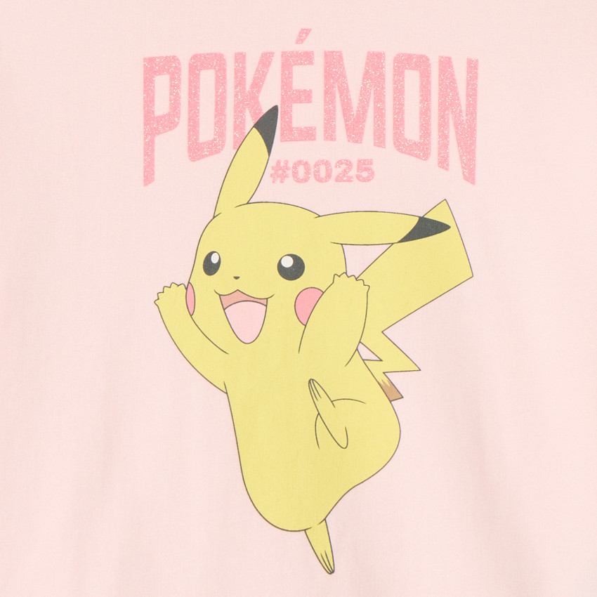 Sweat molleton Pokémon Pikachu bicolore pour fille 