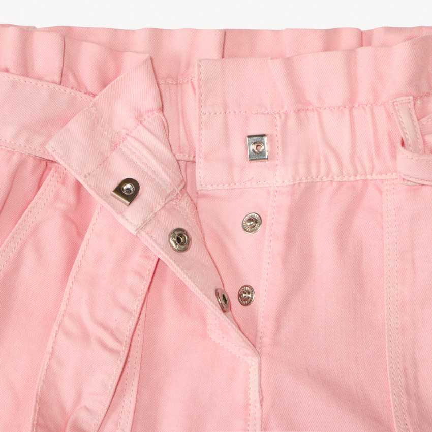 Short paperbag en denim pour fille 