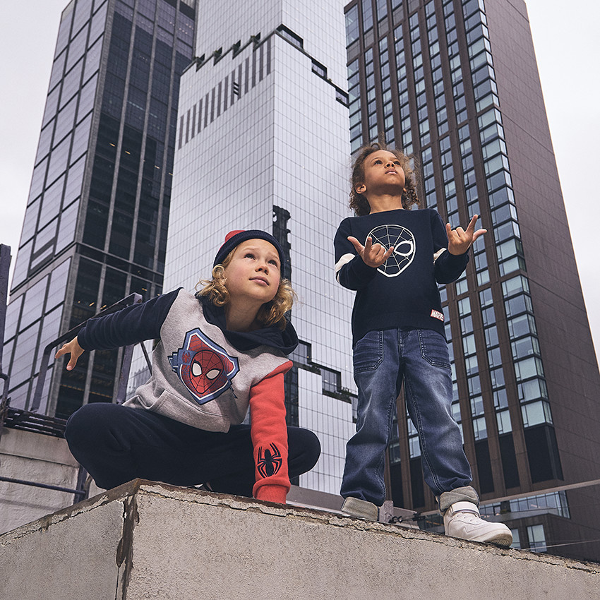 Ensemble jogging effet color block Spider-Man Marvel pour garçon 