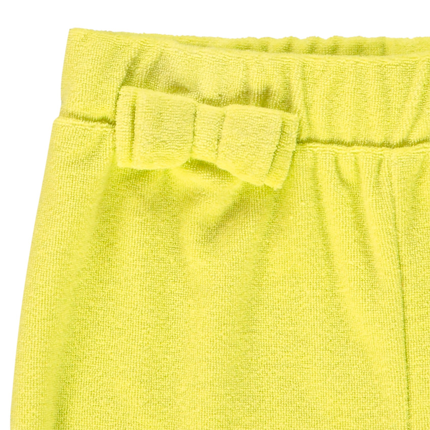 Short éponge uni pour bébé fille 