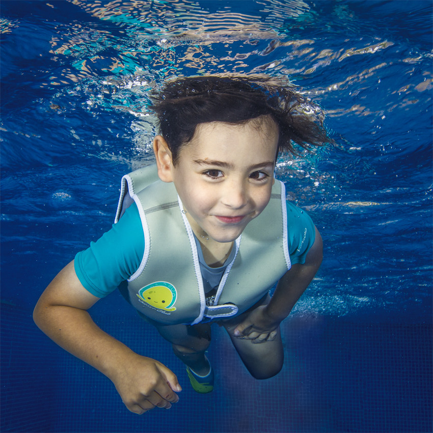 Gilet de natation evolutif en neoprene 1 3 ans Gris BBLuv