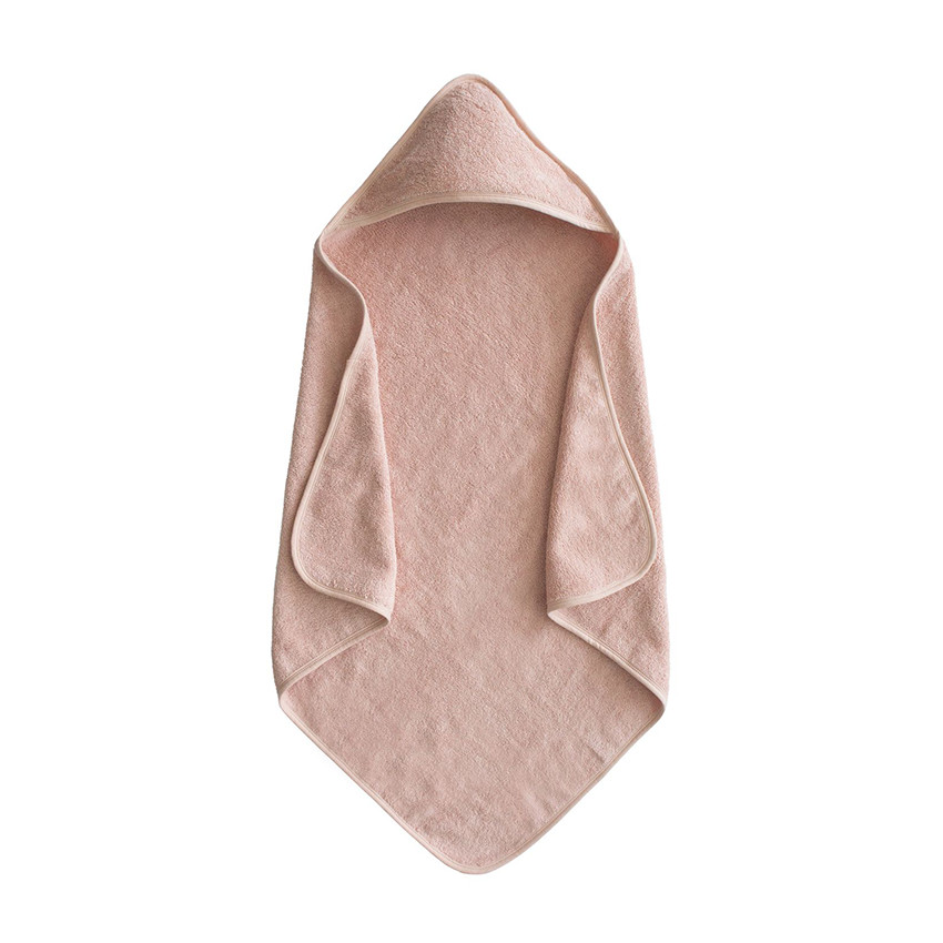 Cape de bain en coton Biologique blush 