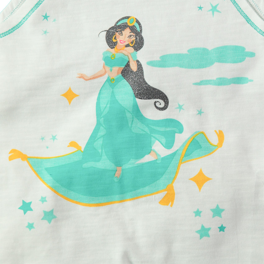 Ensemble débardeur print Jasmine Disney et short à étoiles all-over 