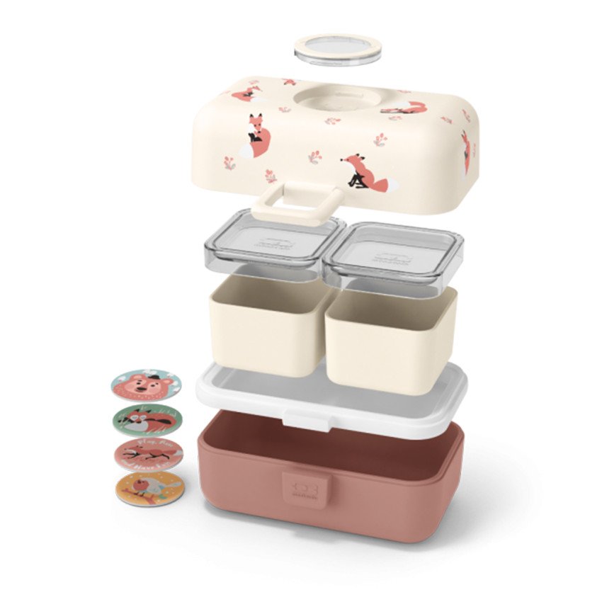Lunchbox Tresor - Fox 800ml - Ecru (Monbento) - Image 3