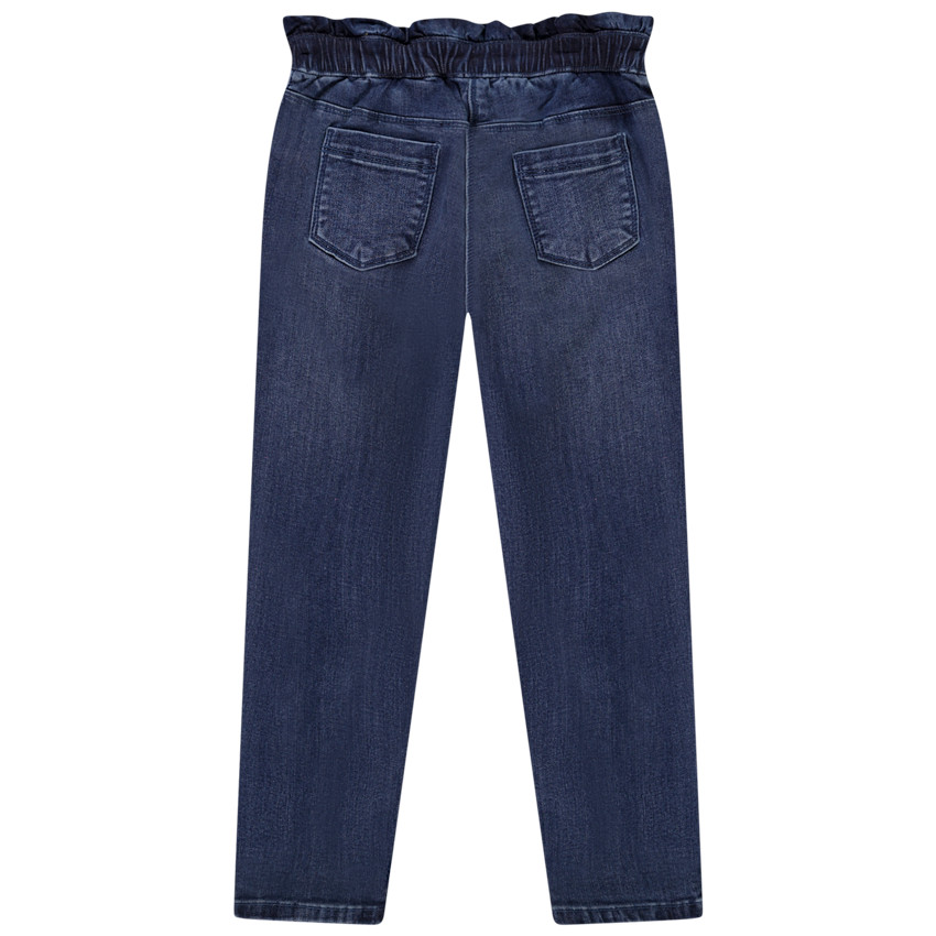 Jeans paperbag denim imprimé pour fille 