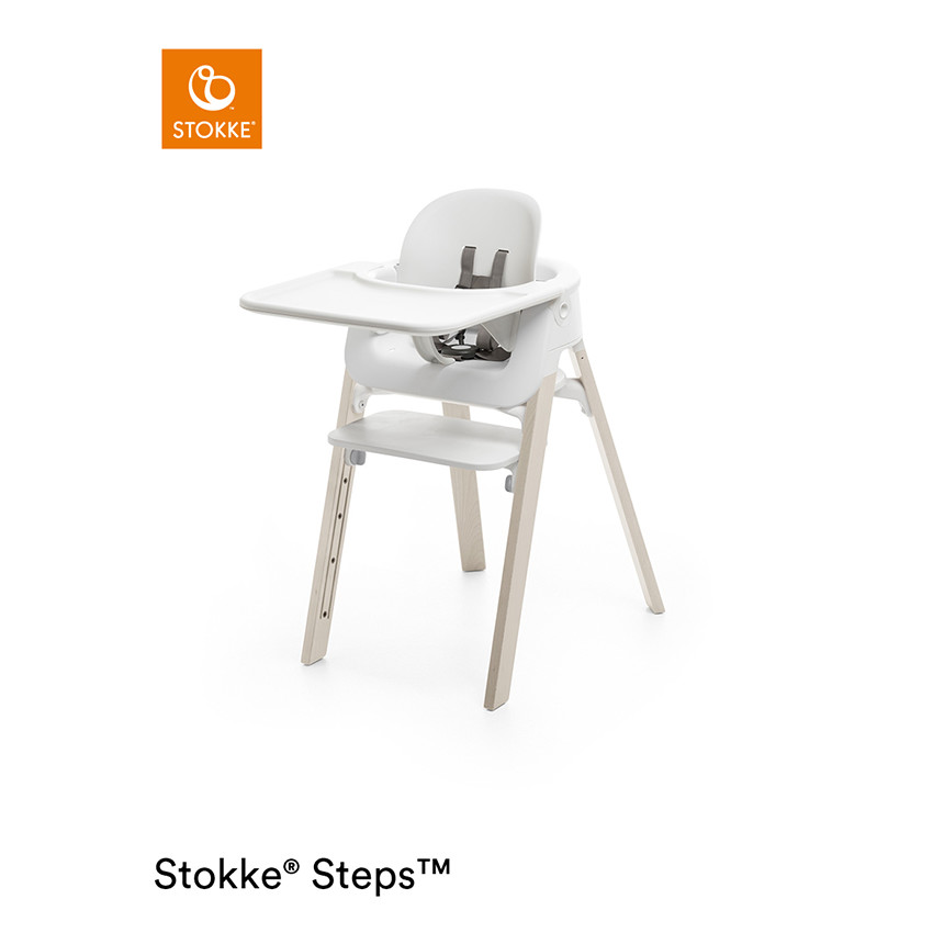 Baby set pour chaise haute Steps - White 