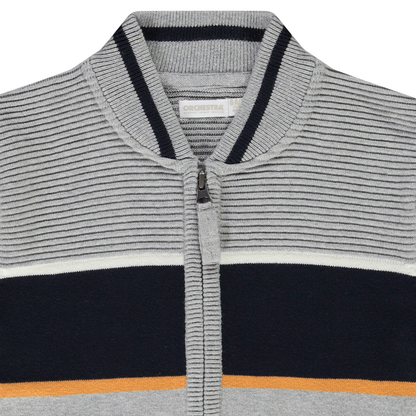 Gilet avec bande contrastée pour garçon 
