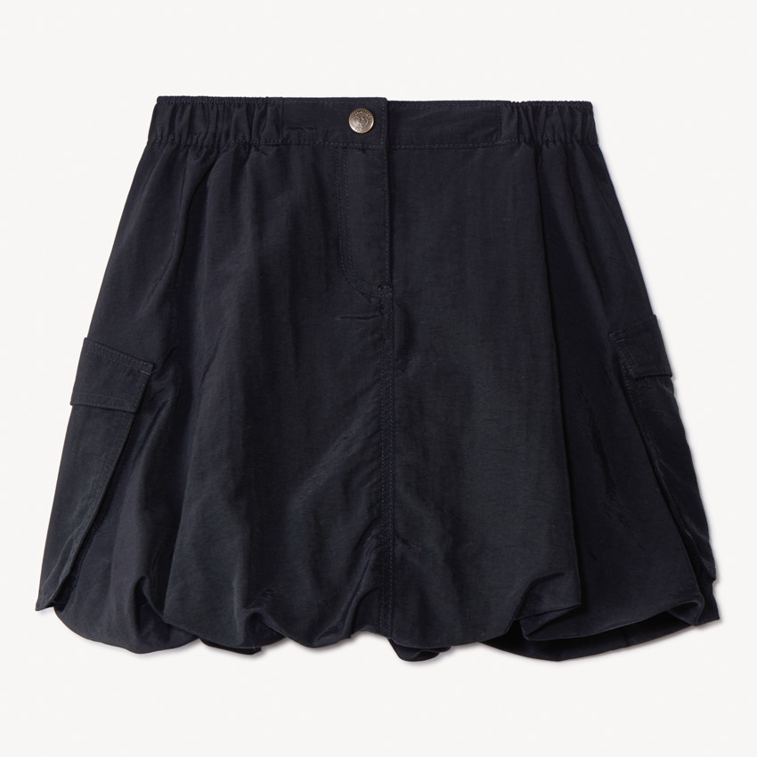 Jupe en toile parachute unie pour fille 