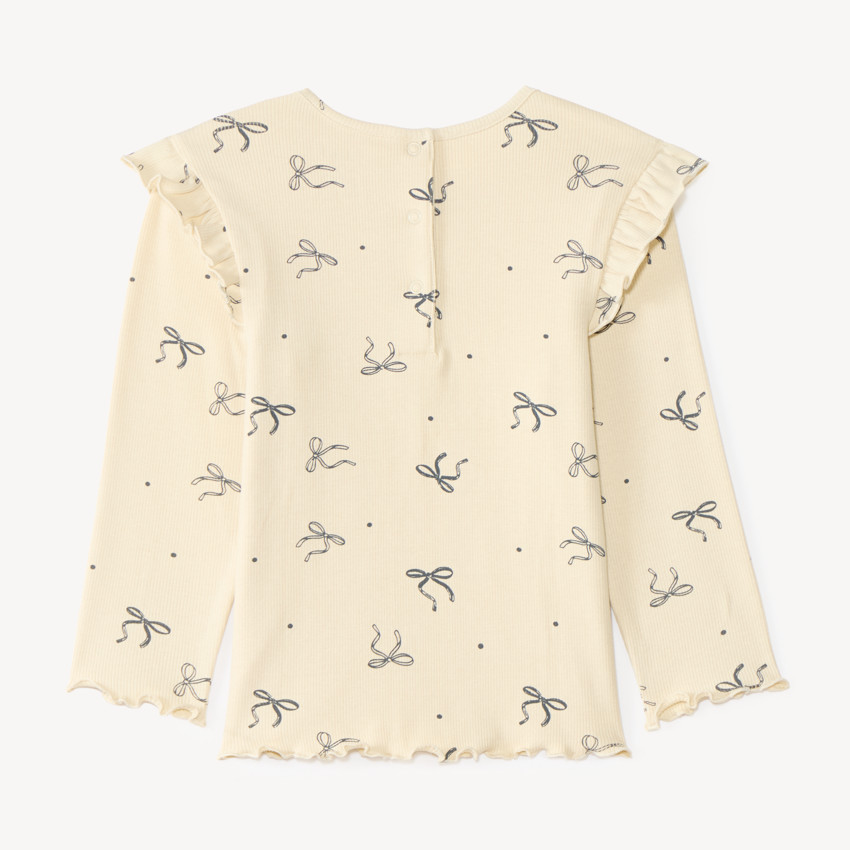 T-shirt manches longues bébé fille imprimé fantaisie 